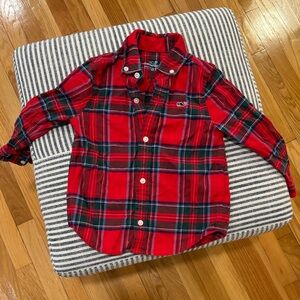 Vineyard Vines plaid flannel dress shirt size 2T